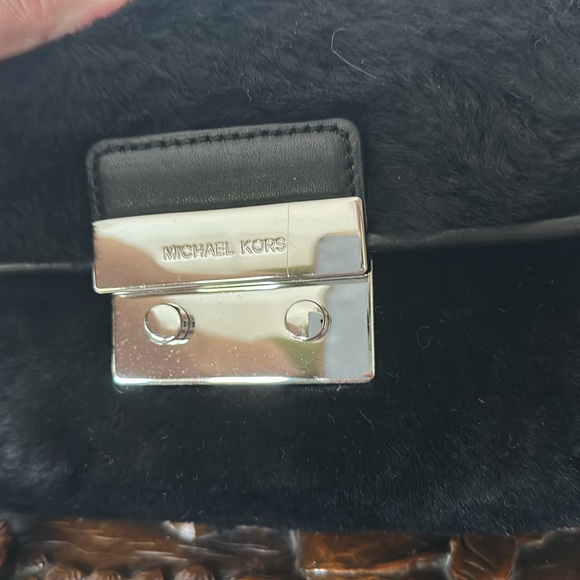 Michael Kors Shearling Crossbody Bag - Picture 3 of 7
